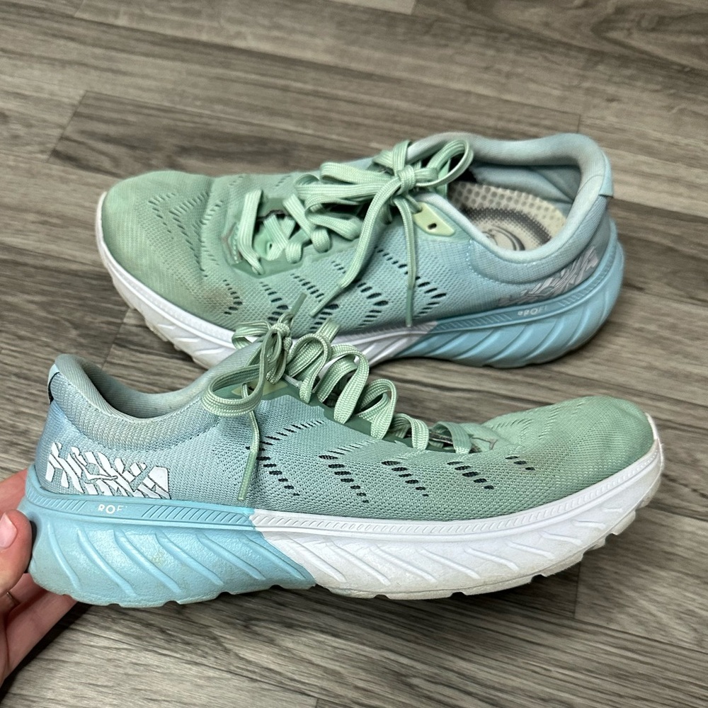 Hoka Mach 2 Running Shoes Aquamarine Lichen 7